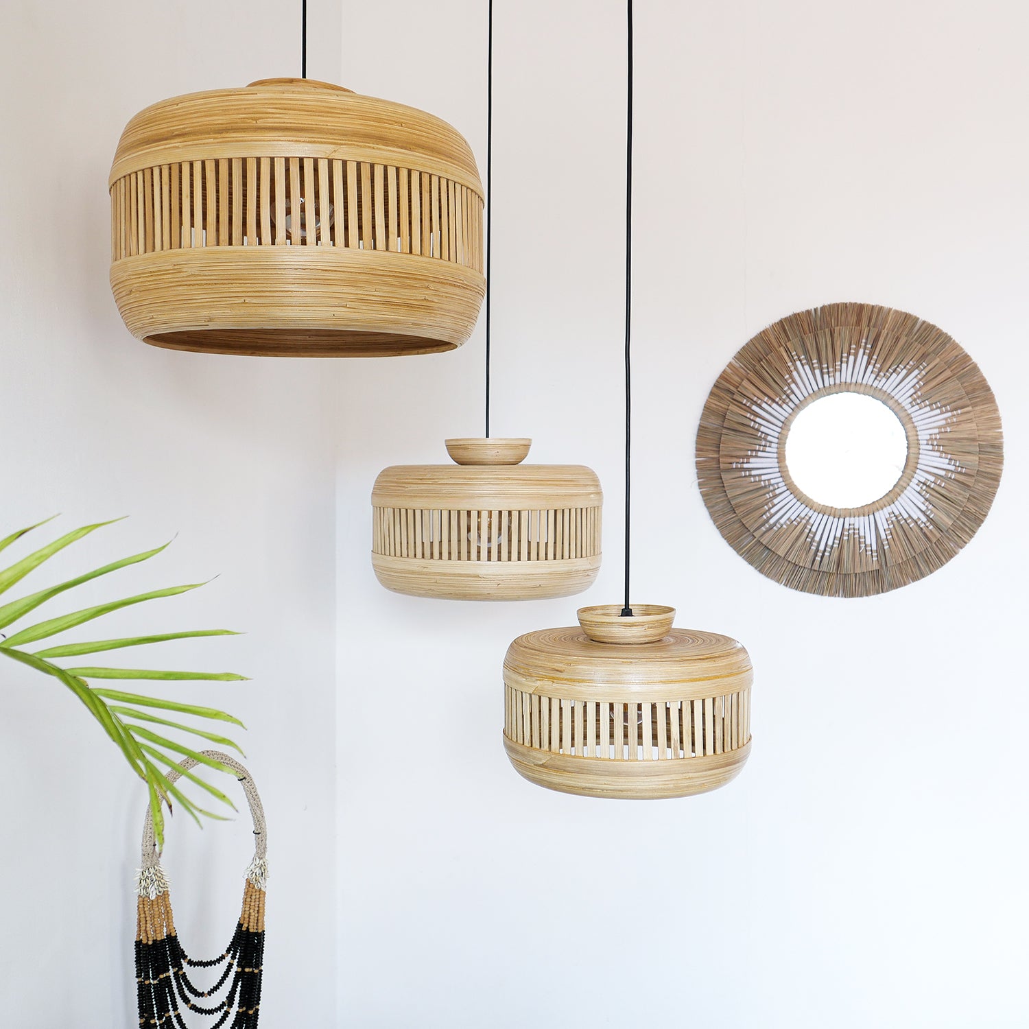 Bamboo pendant lampshade DESA