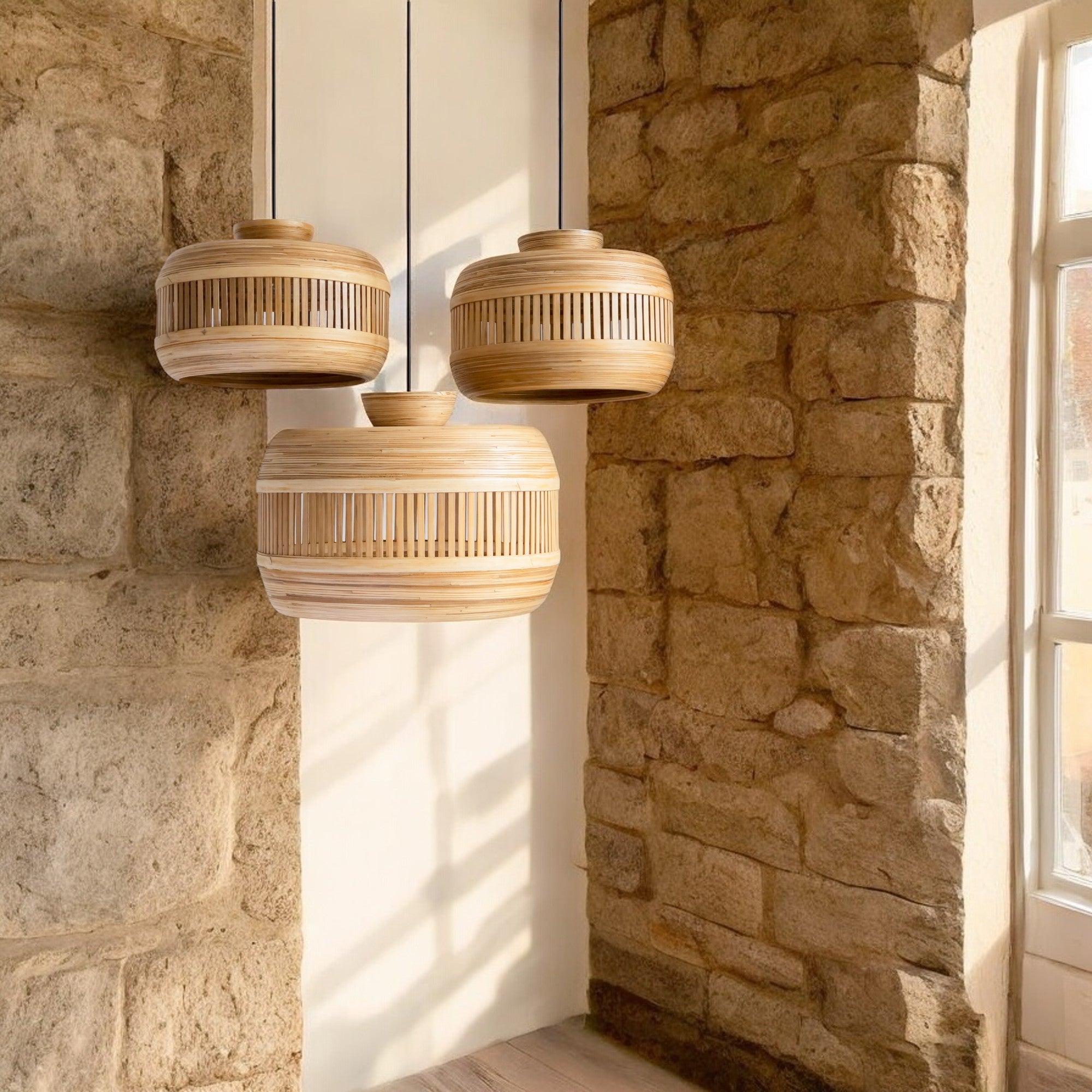 Bamboo pendant lampshade DESA