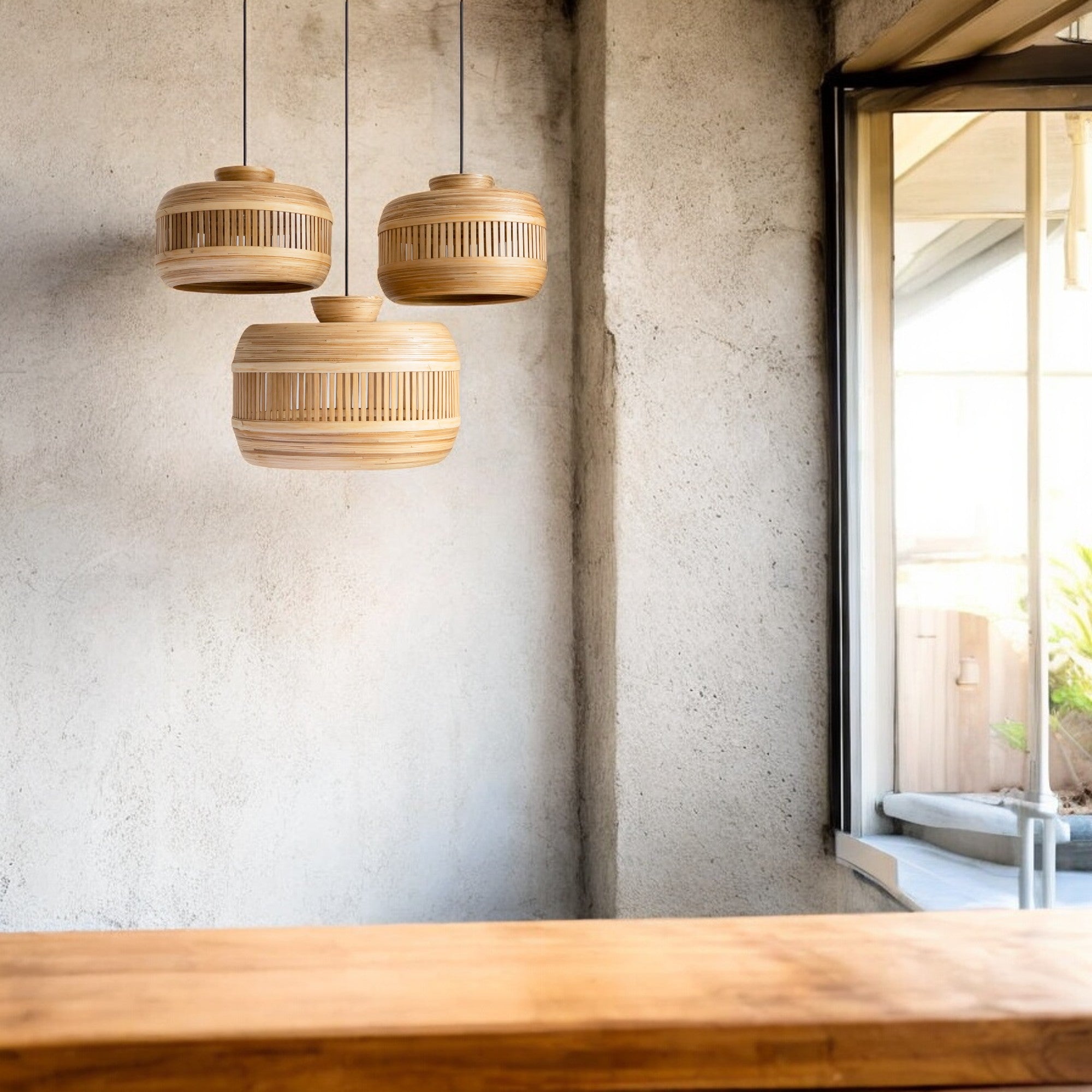 Bamboo pendant lampshade DESA