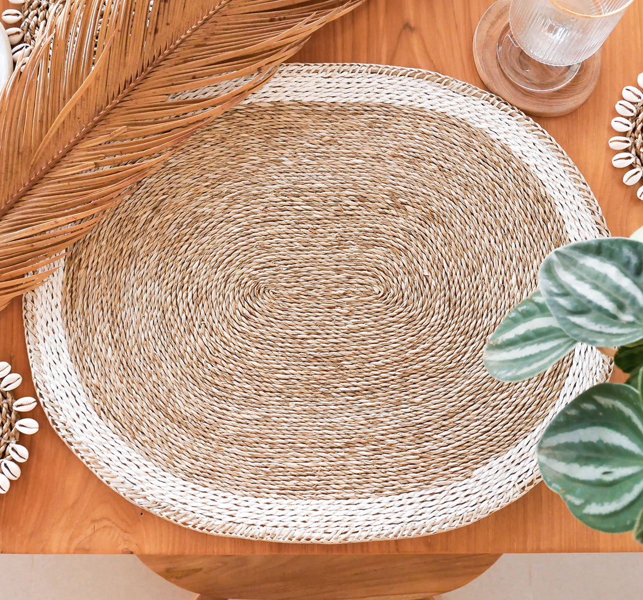 Seagrass Placemat set - Oval