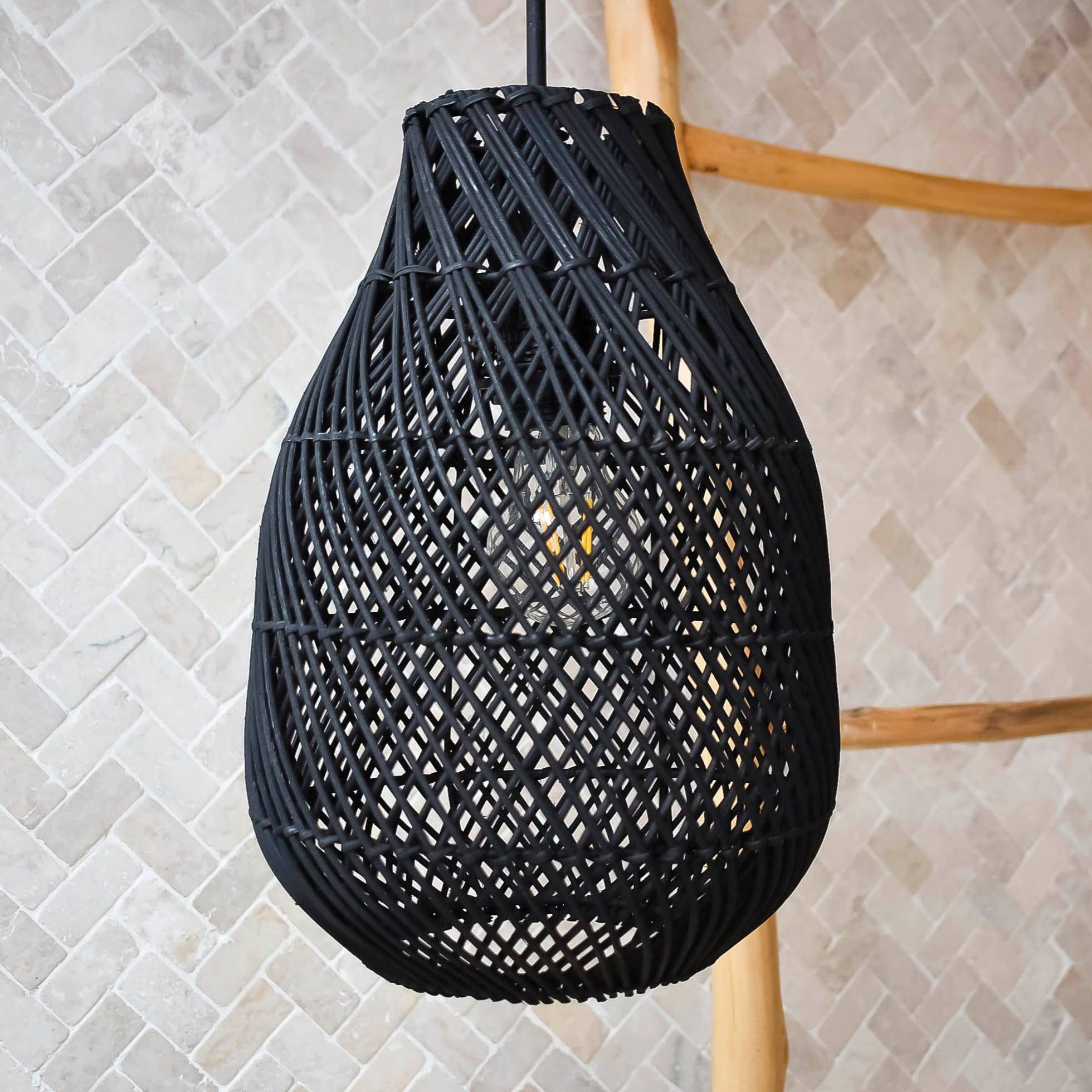 Maluku lampshade black - Joglo Living