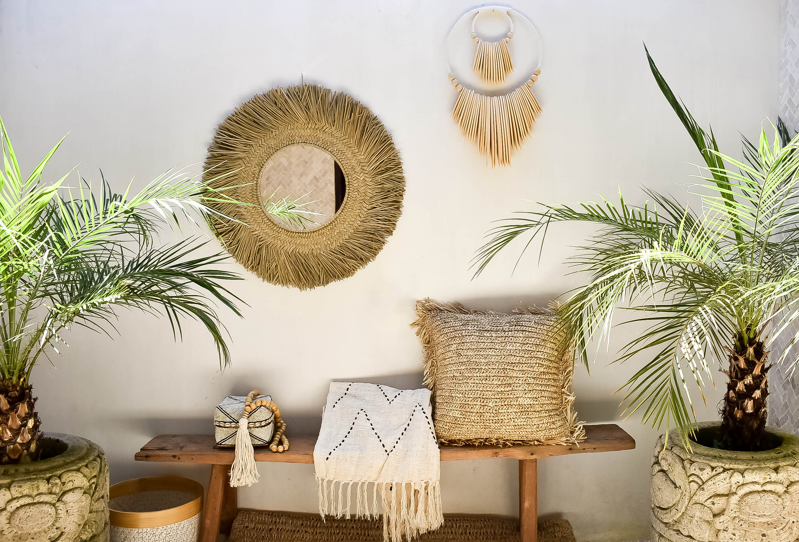 Gebe - Woven Seagrass Mirror | Joglo Living