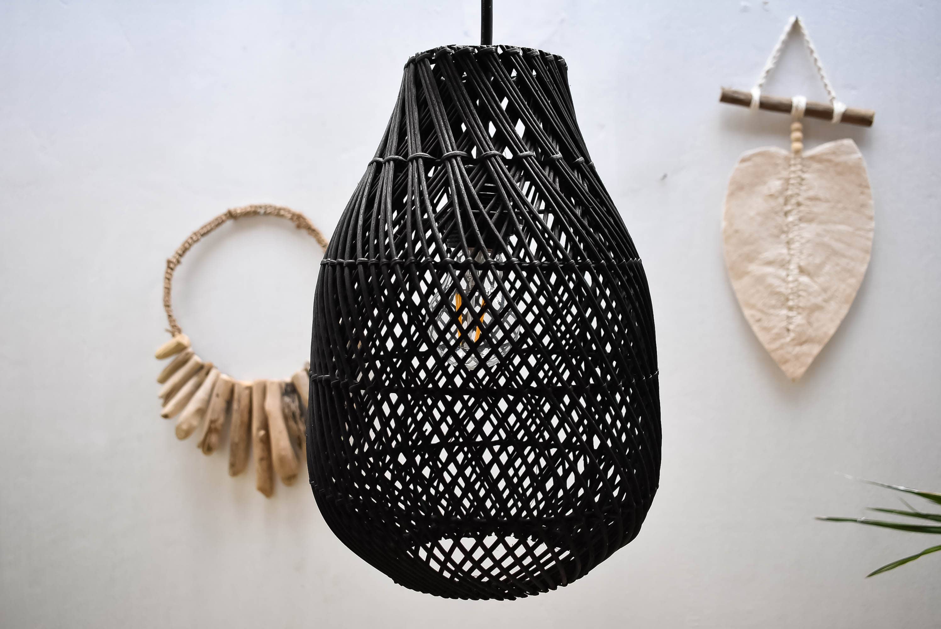 Maluku lampshade black - Joglo Living