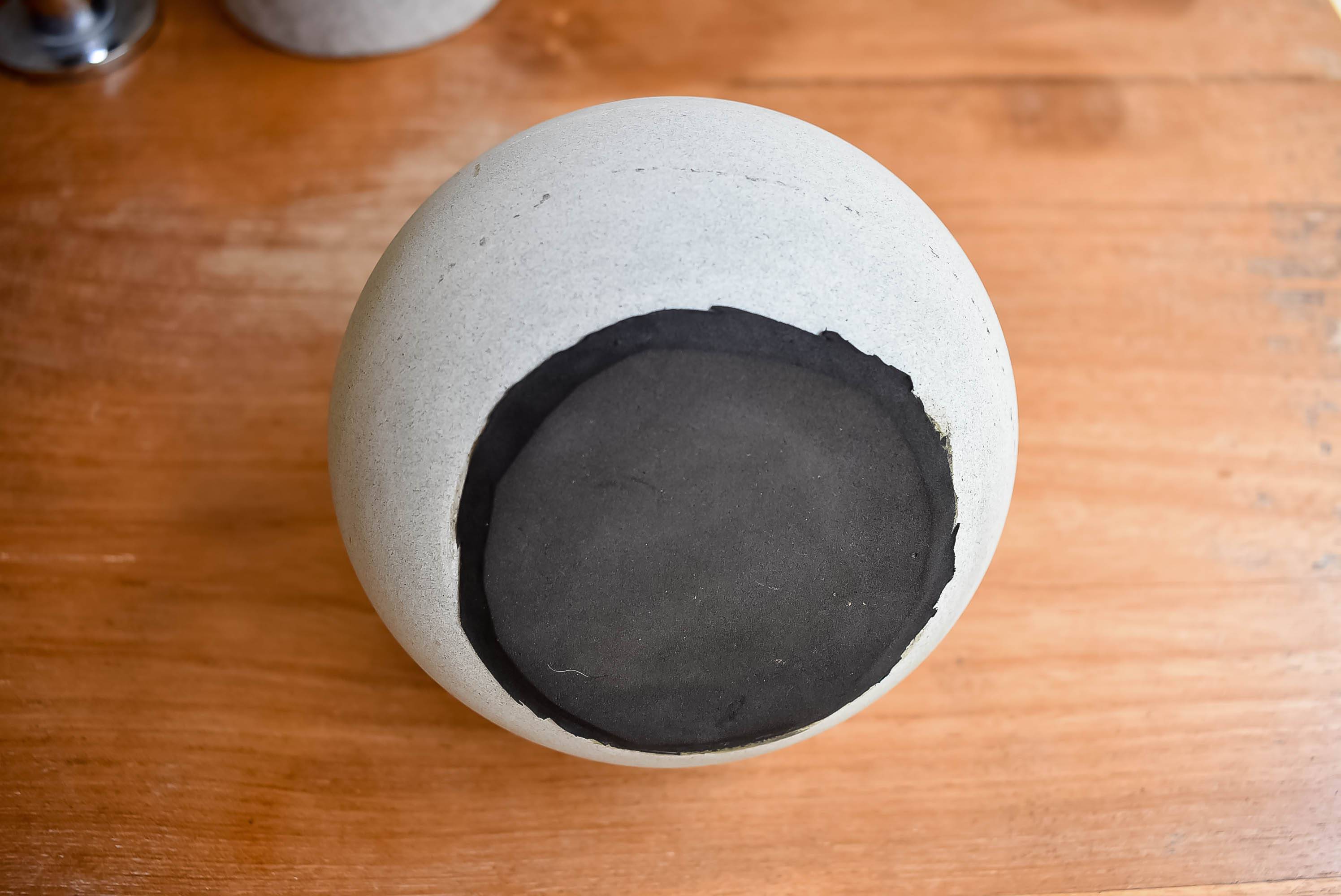 Zeolite stone oval soap dispenser - Joglo Living