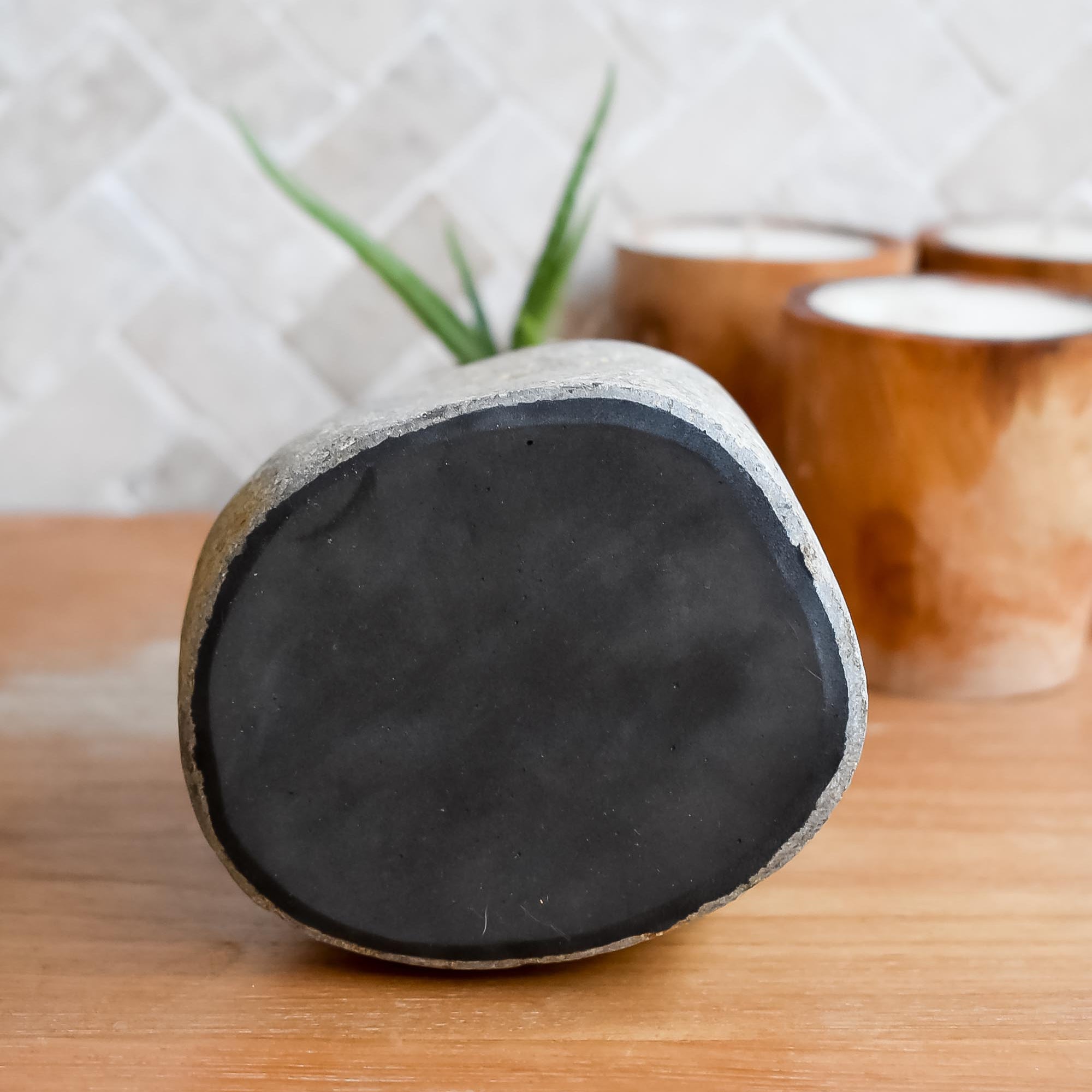 River stone bathroom accessories set - Joglo Living