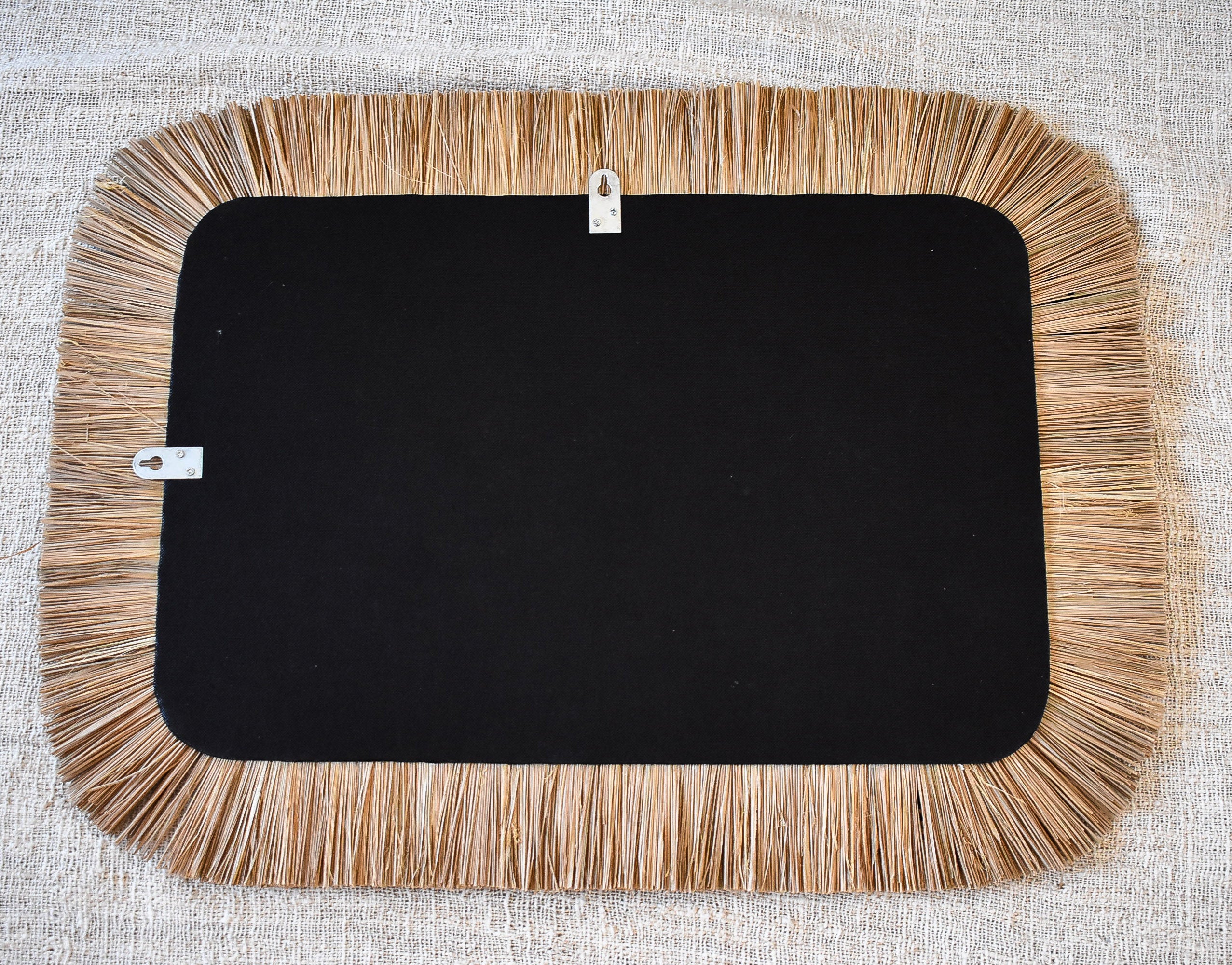 Ambon mirror rectangular - black