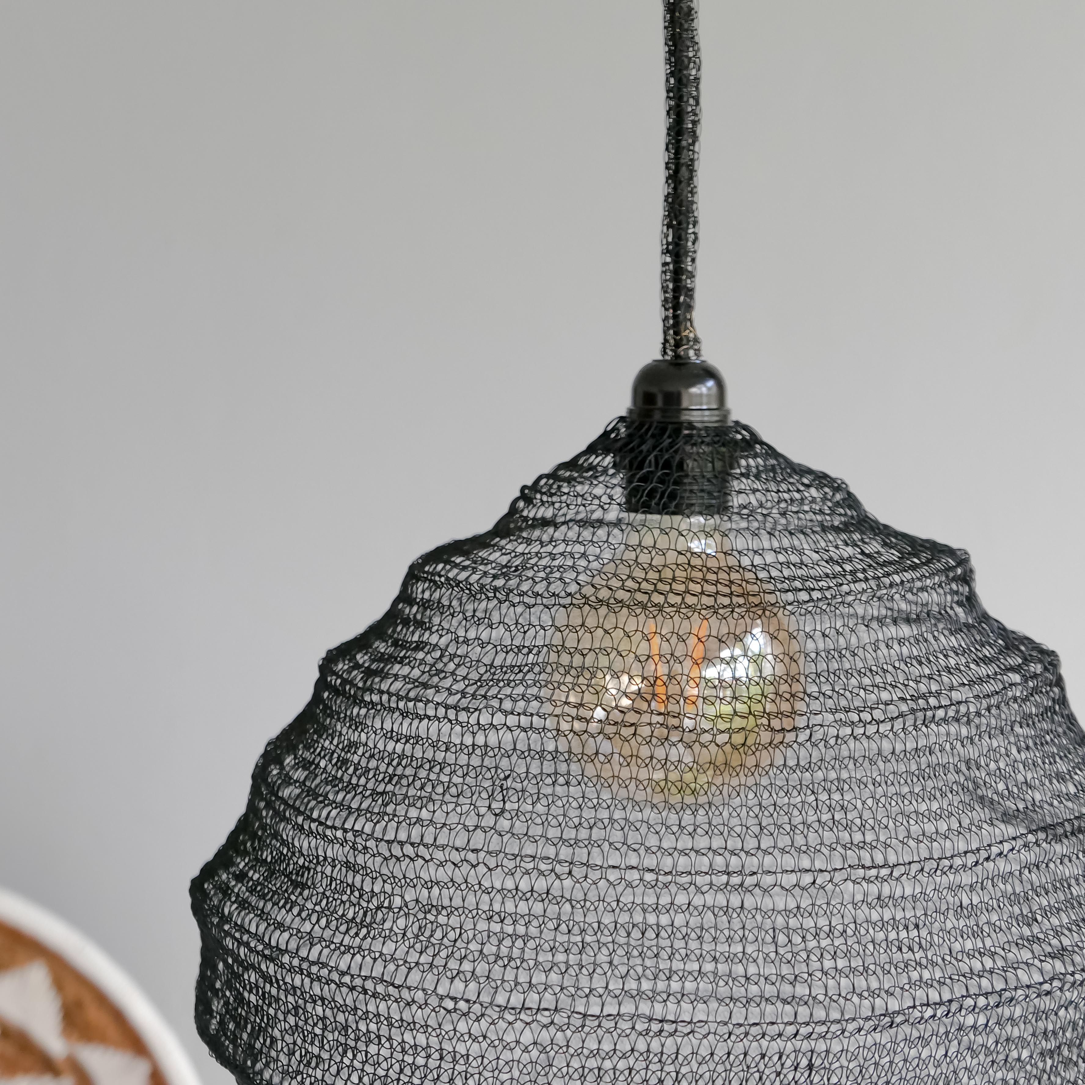 Maloba black metal lampshade - Joglo Living