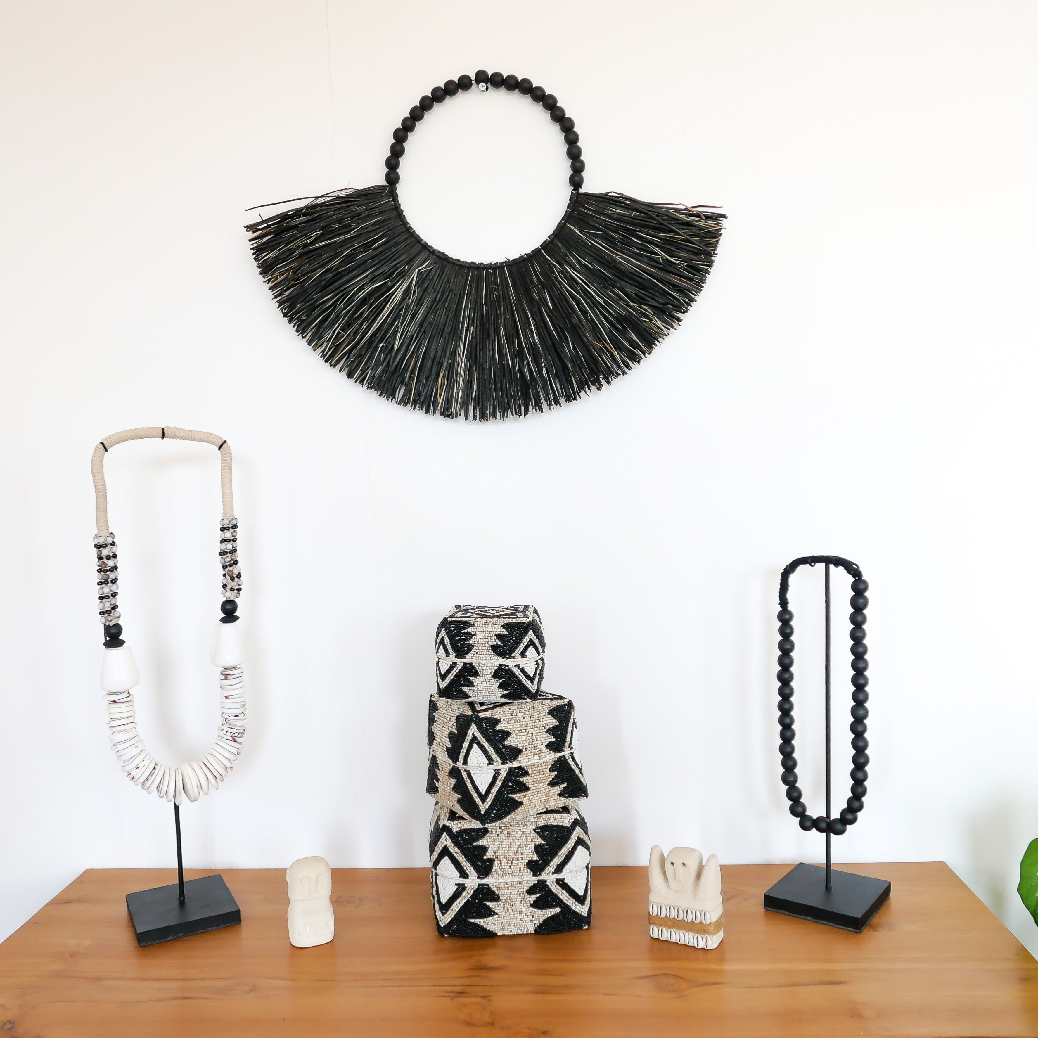 Decorative Beaded Box Set - Beaded Box Set | Joglo Living