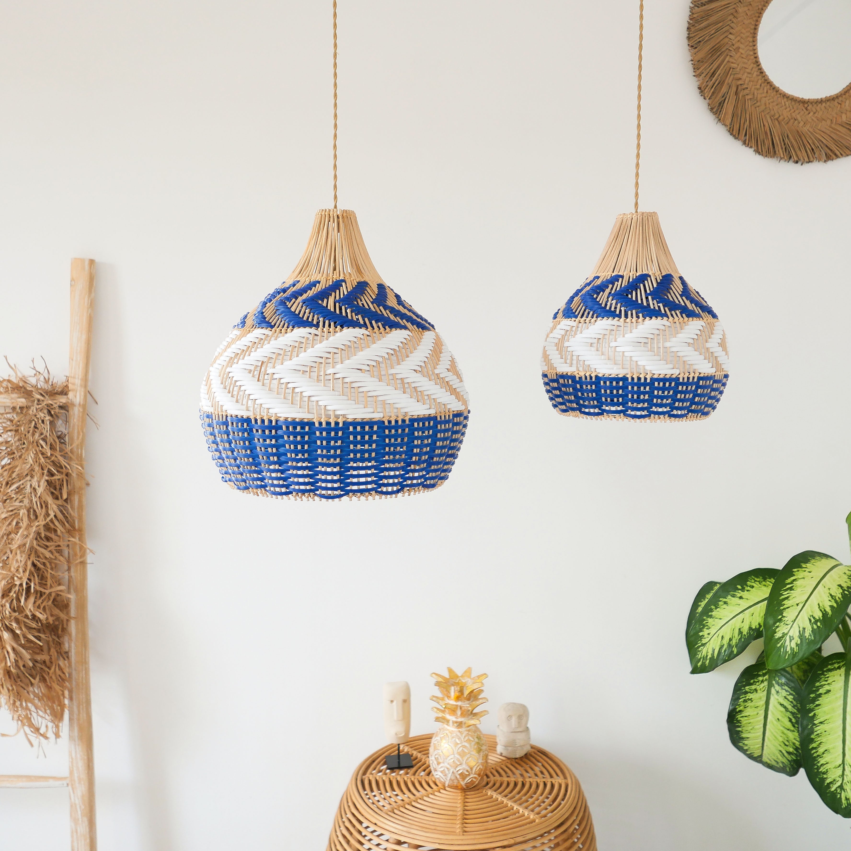 Hulua Lampshade Blue - Lightshade |  Joglo Living