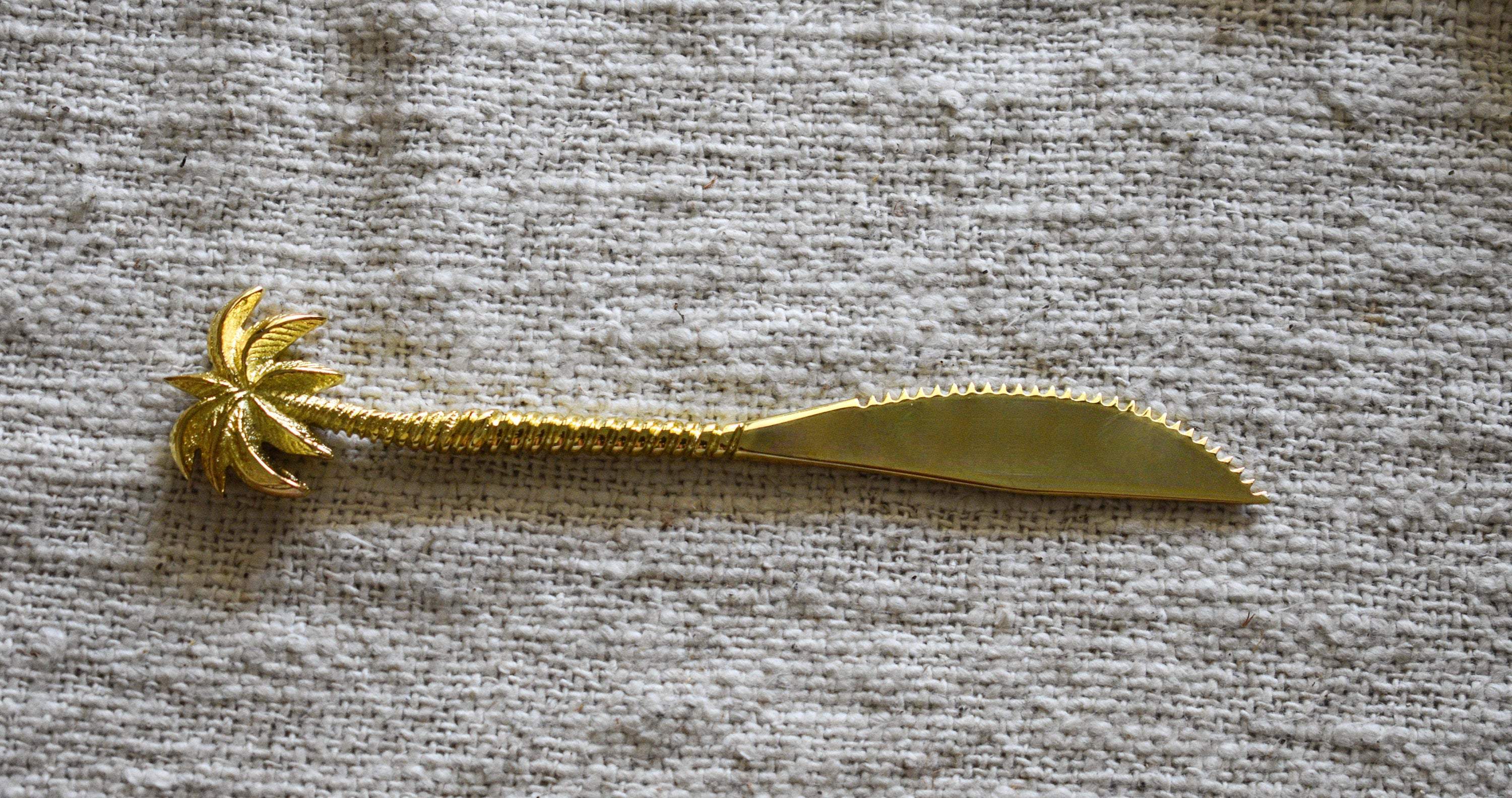 Golden Brass Cutlery Set - Brass Cutlery Set | Joglo Living
