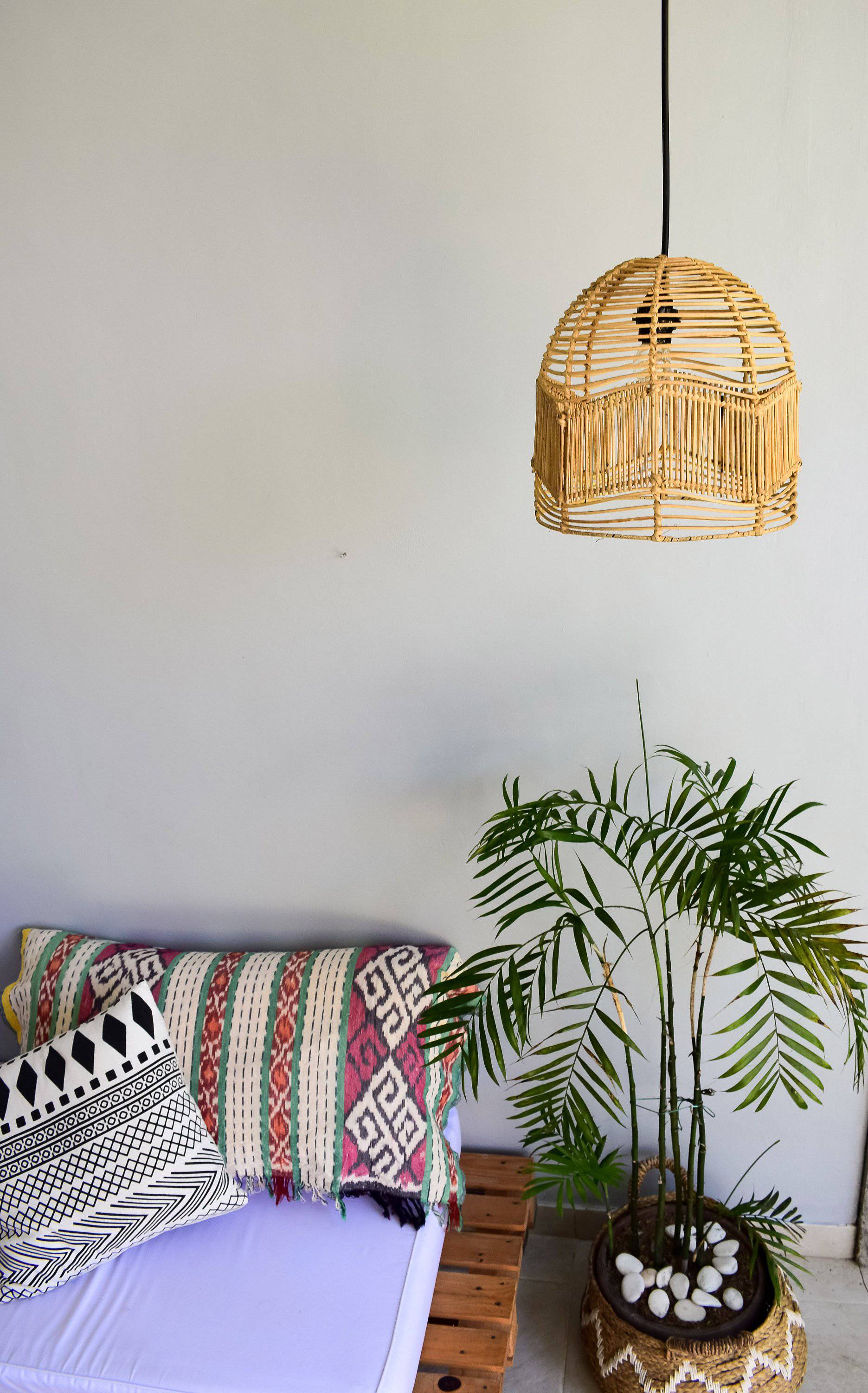 rattan light pendant