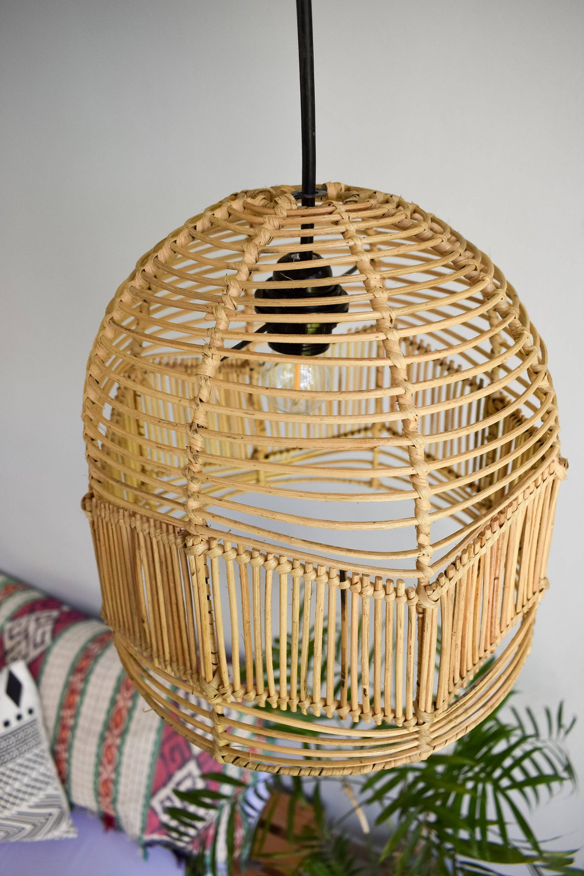 handmade rattan lamp shade