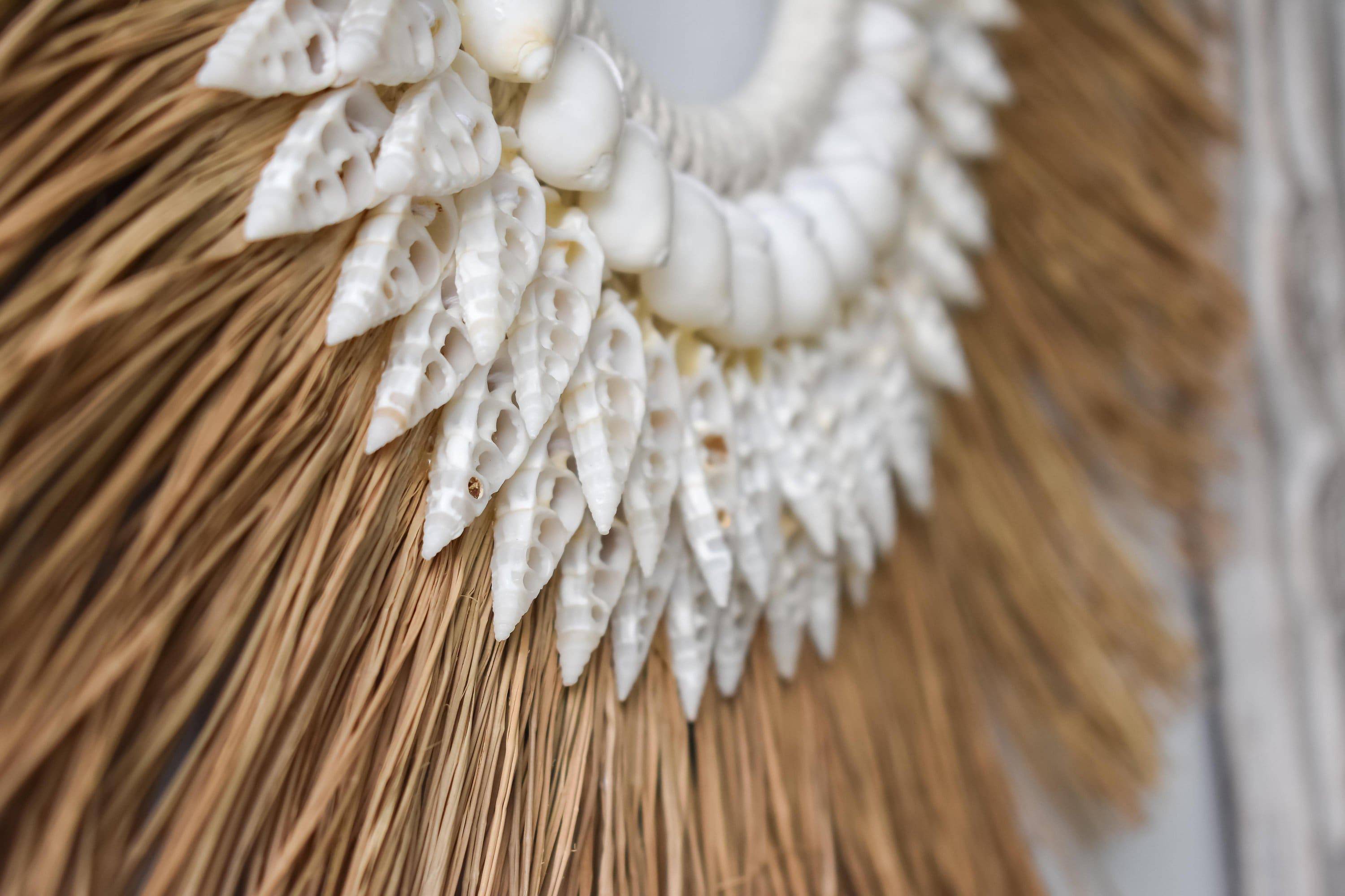 Seagrass shell necklace - Joglo Living