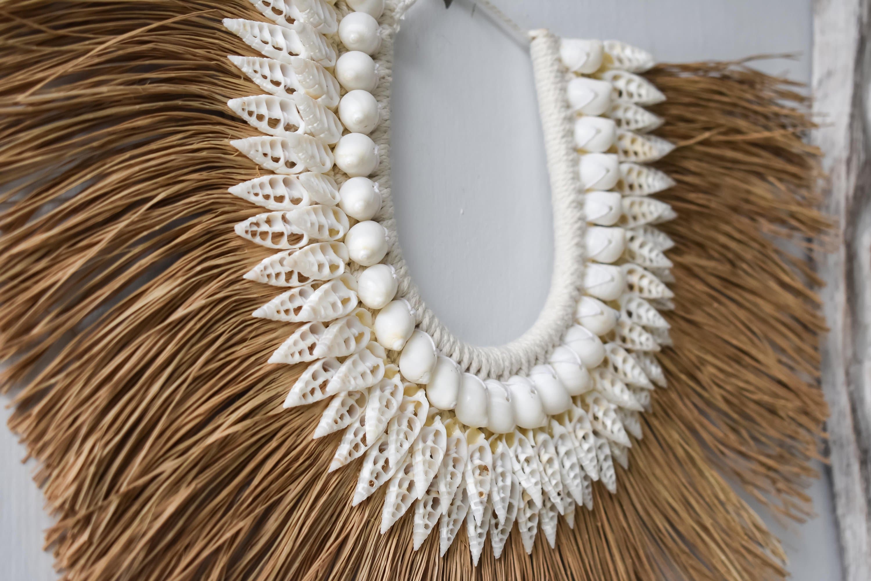 Seagrass shell necklace - Joglo Living