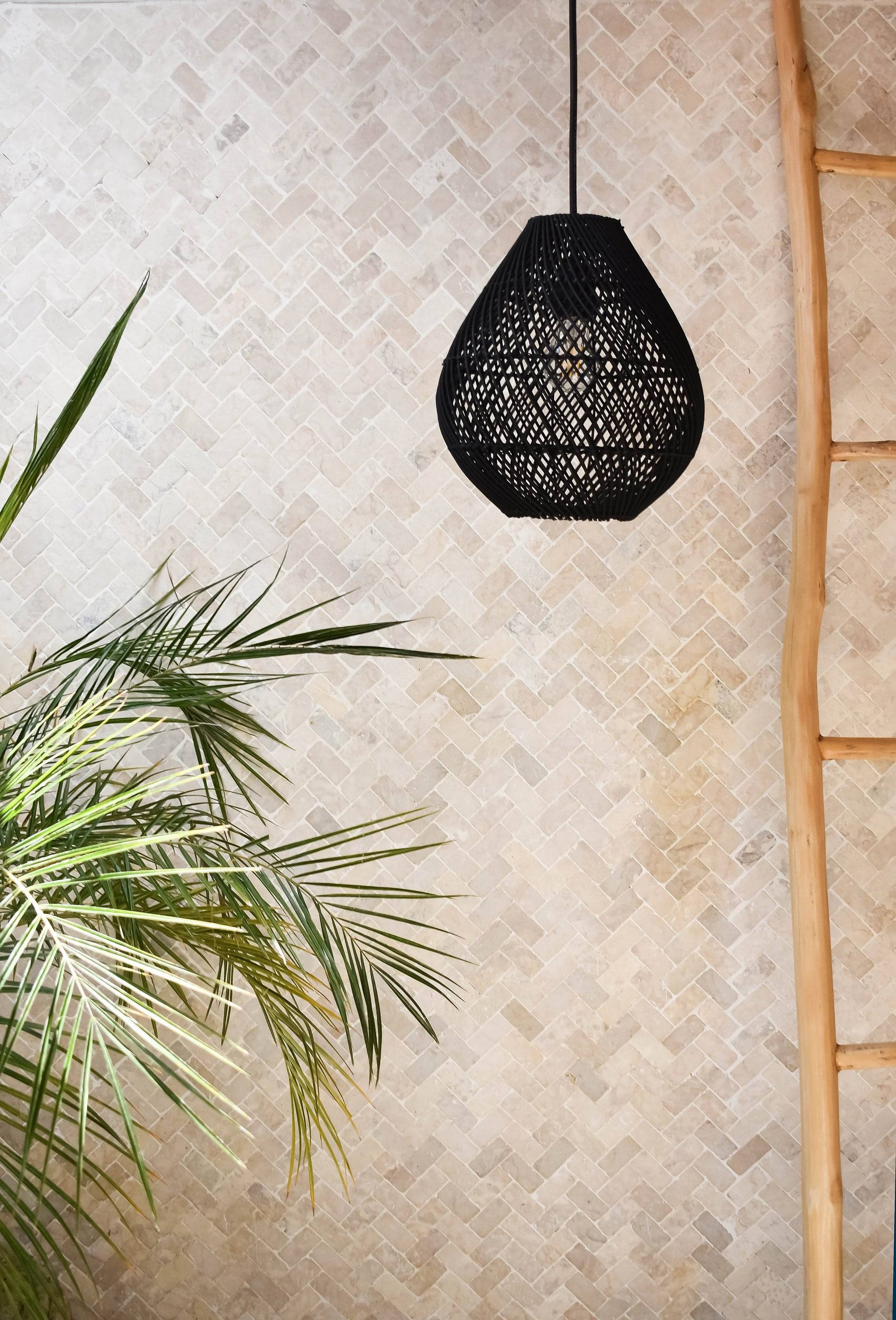 Lembeh Black lampshade - Joglo Living