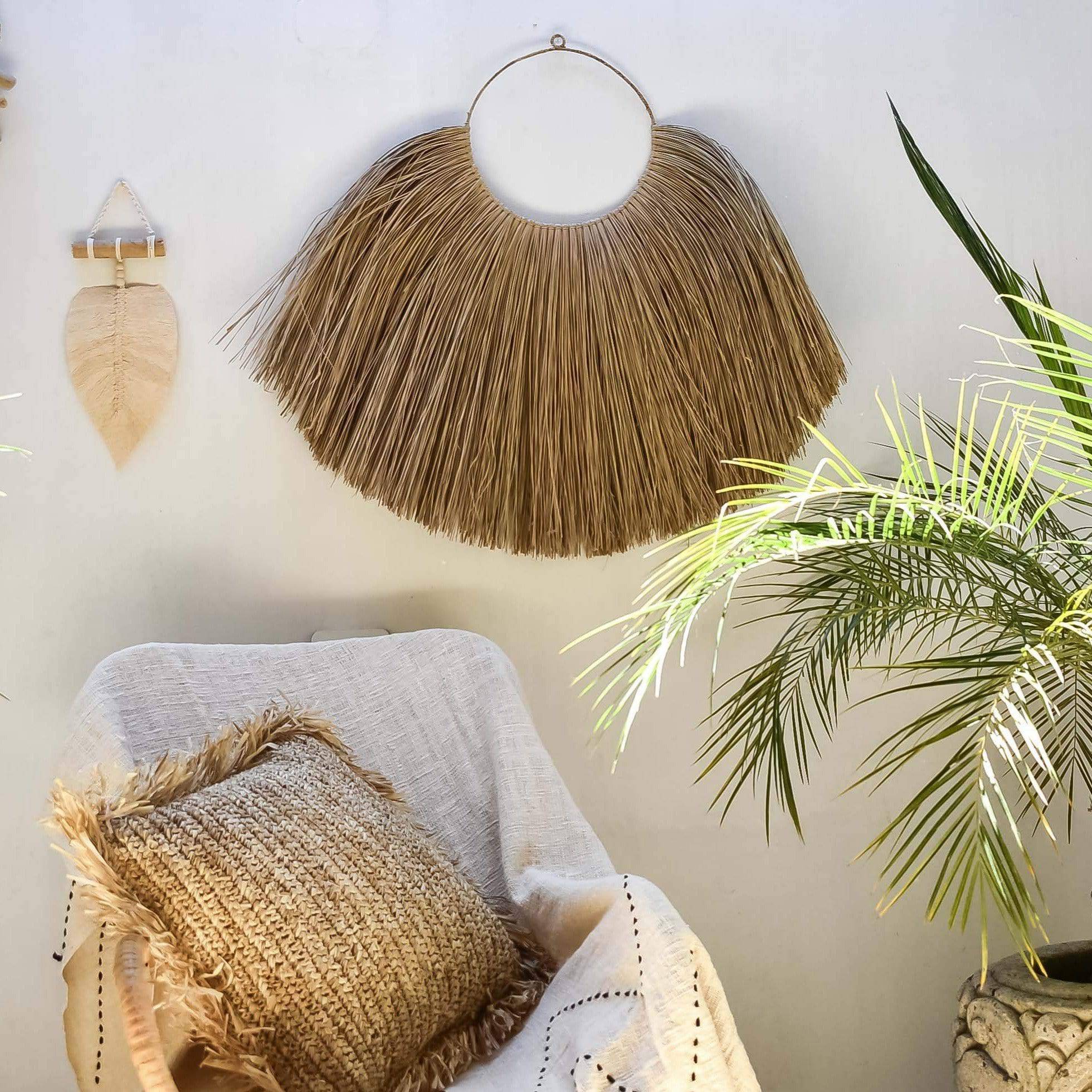 Raffia wall hanging - Joglo Living