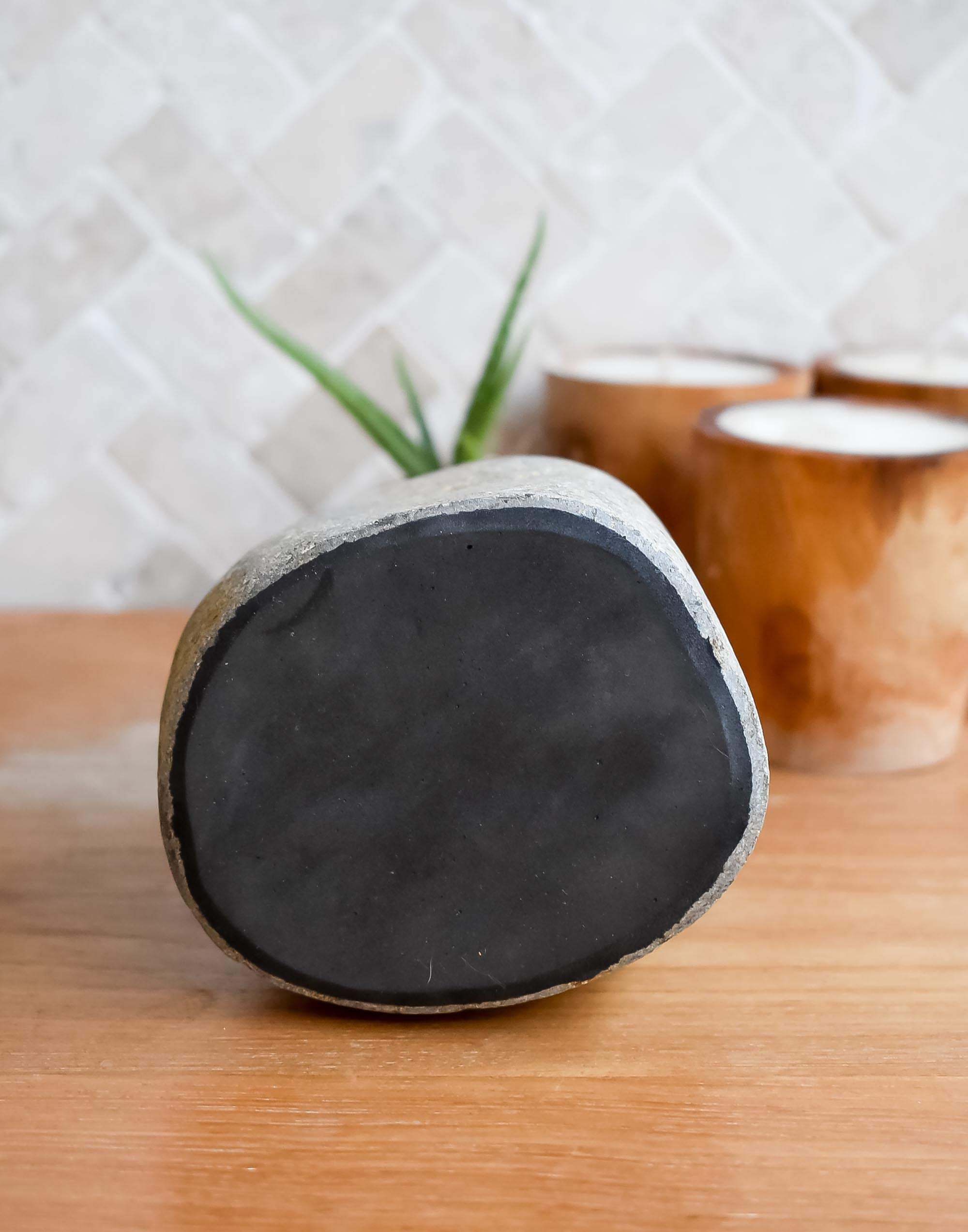Natural river stone Soap dispenser - Joglo Living