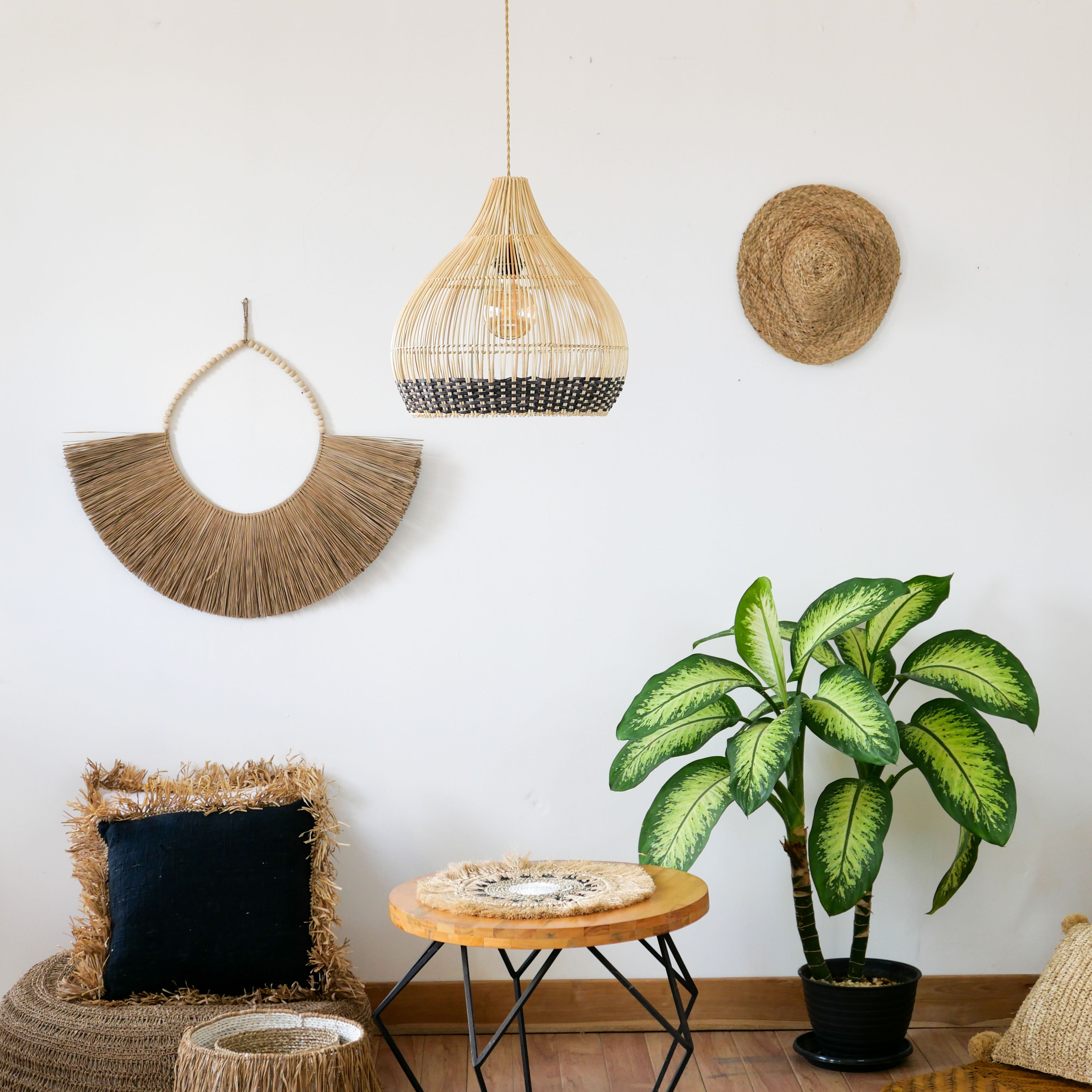 Morotai Lampshade dark brown - Joglo Living