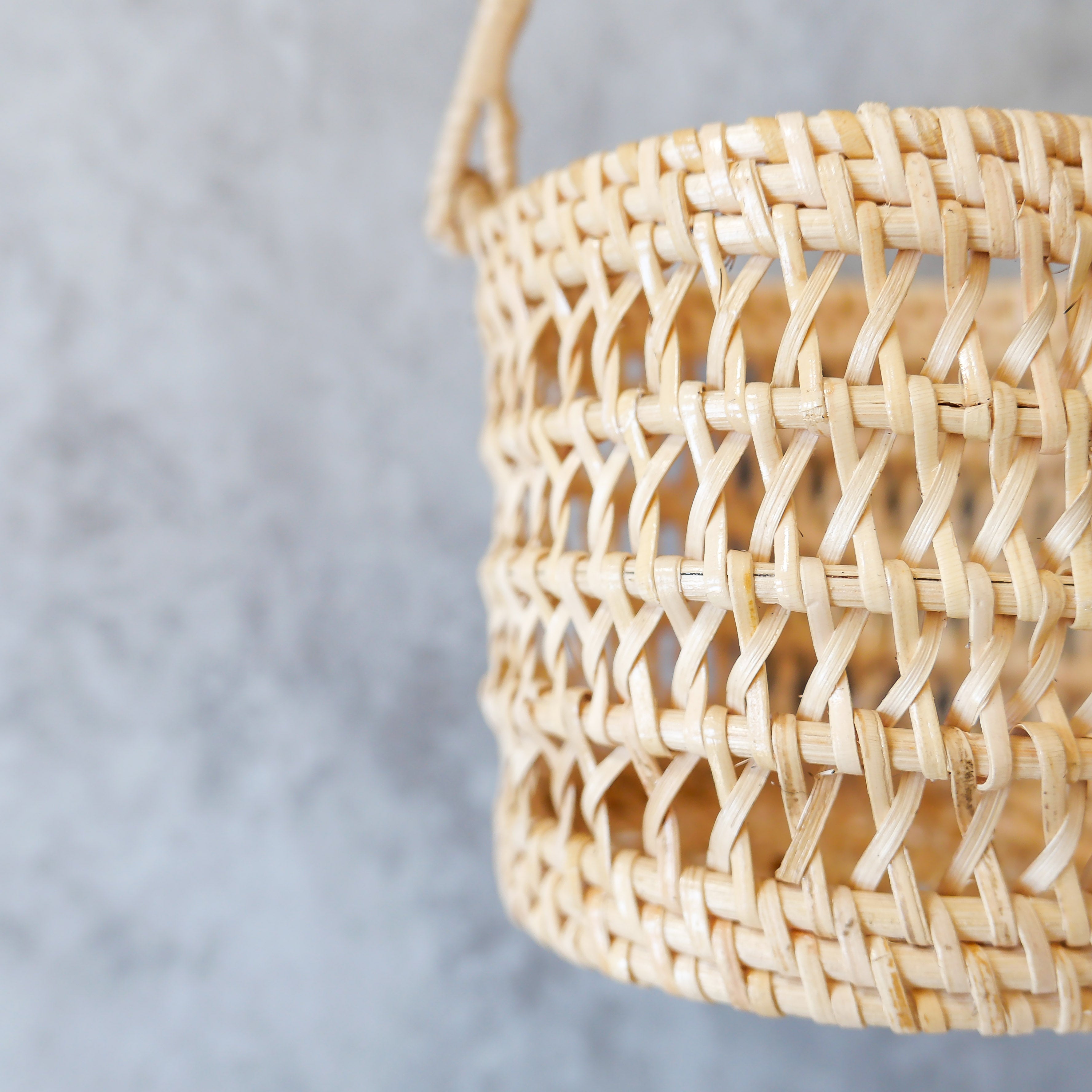 Hanging Rattan Basket Set - Basket Set | Joglo Living