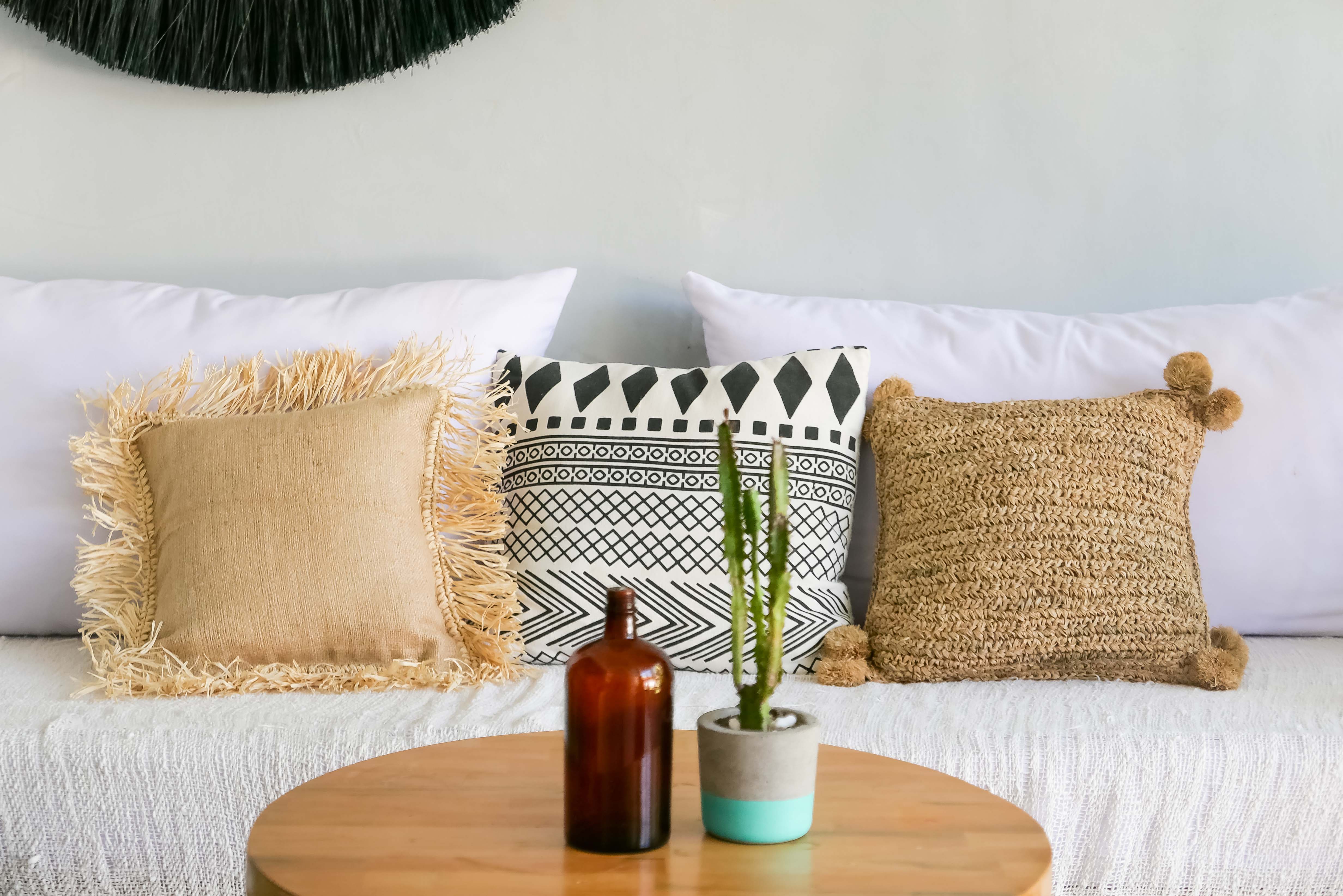 Sunda - Raffia and Jute pillow cover - Joglo Living