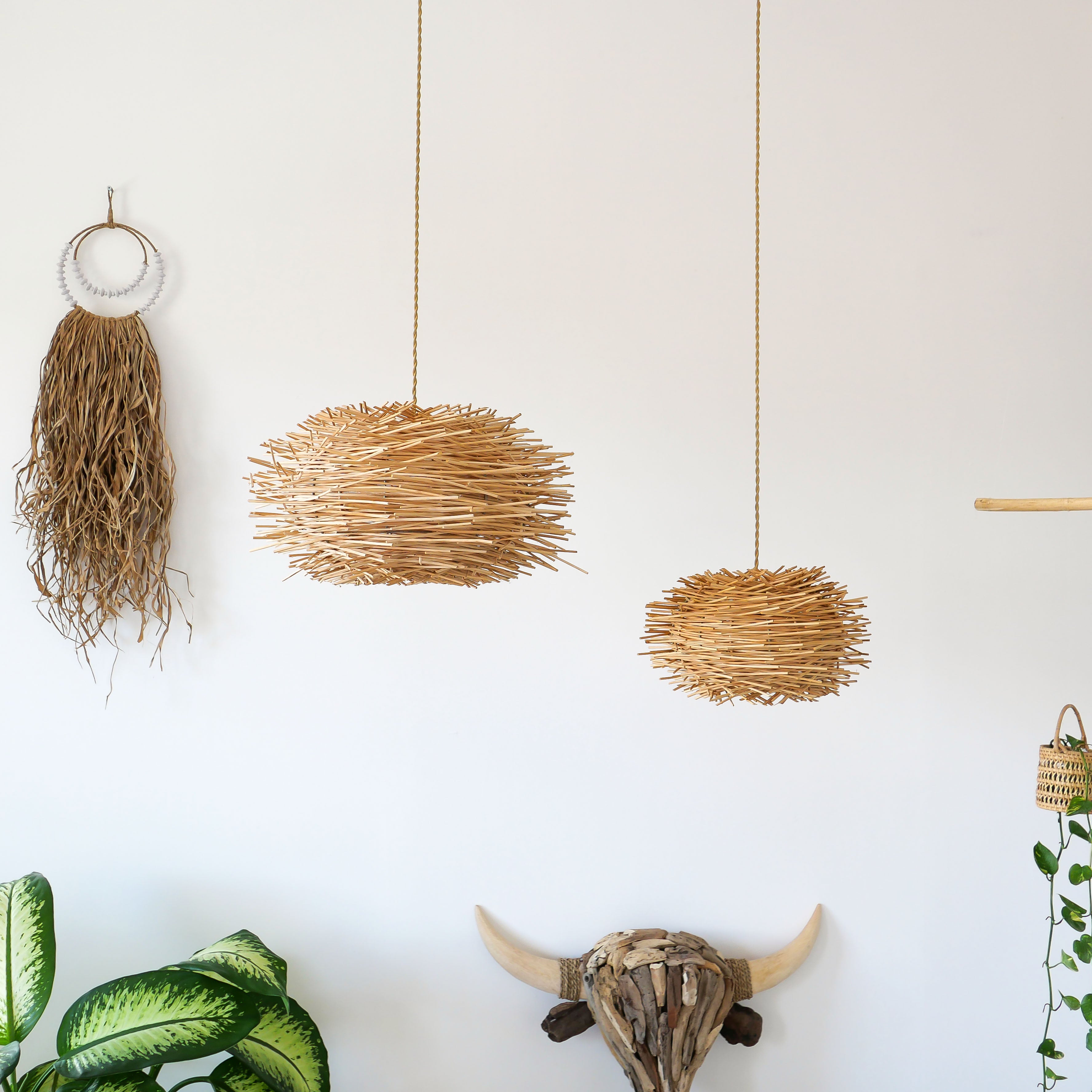 Banta Rattan Lampshade - Rattan Lampshade | Joglo Living