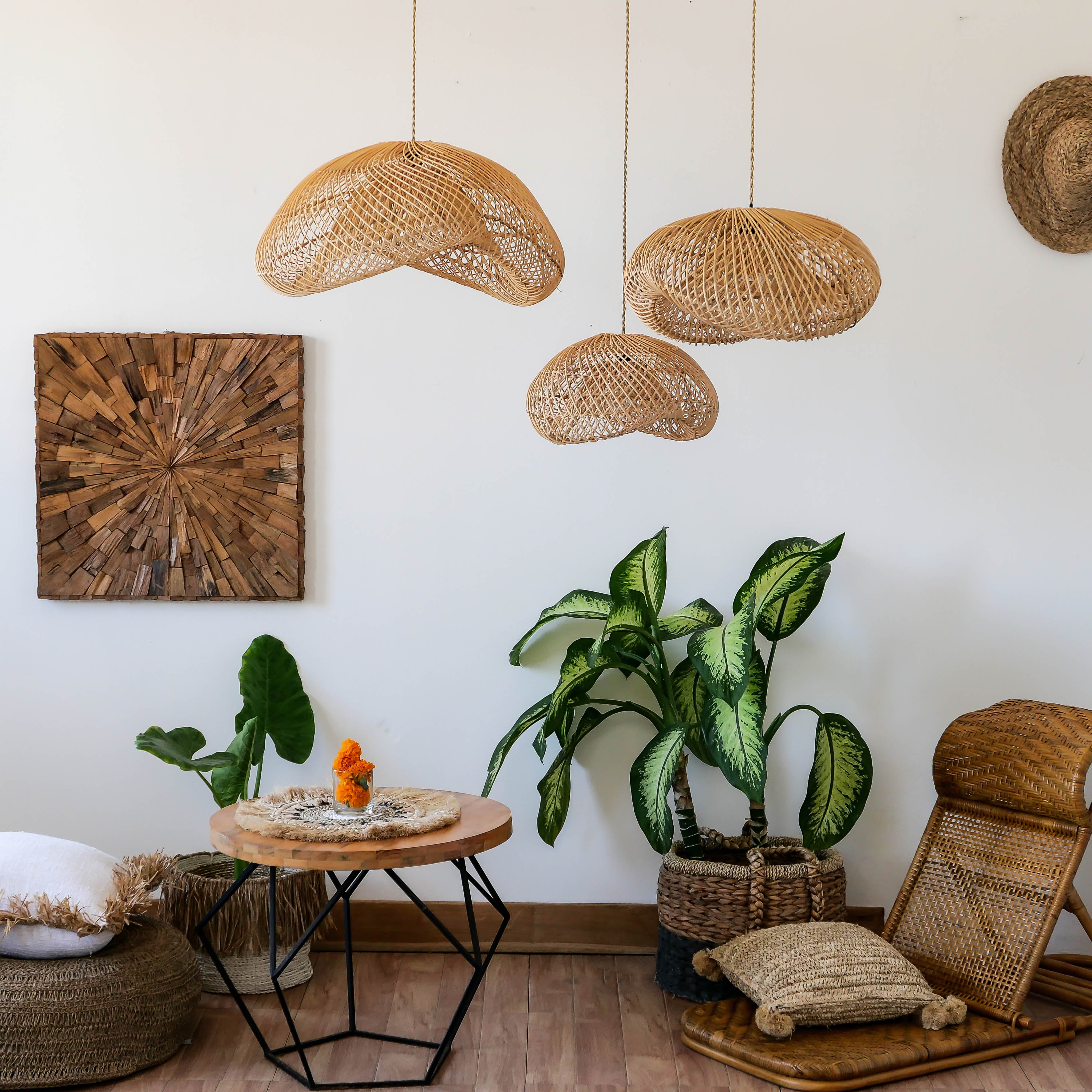 Moa rattan lampshade - Joglo Living