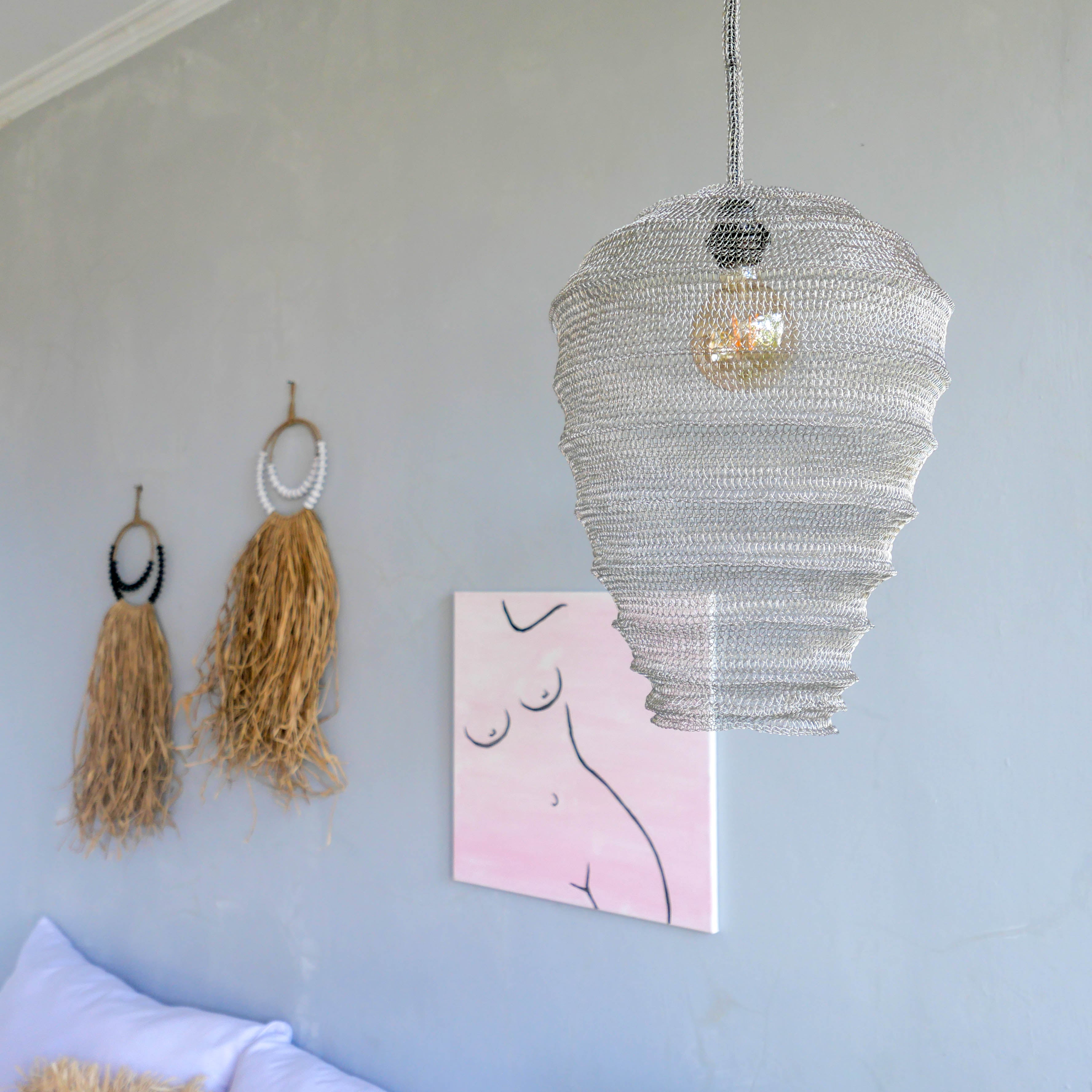 Mondu silver lampshade - Joglo Living