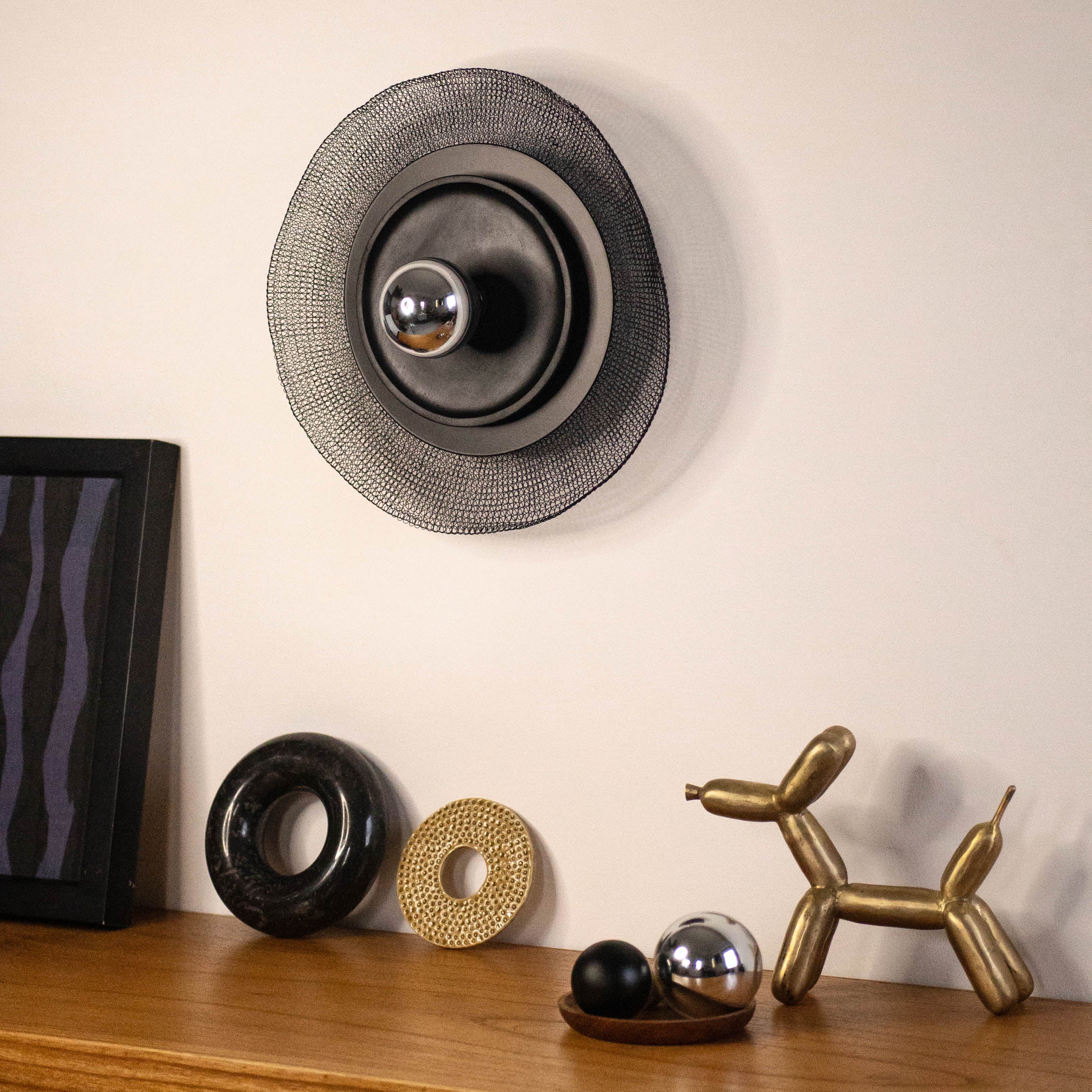 Aluna Sconce Lamp - Black