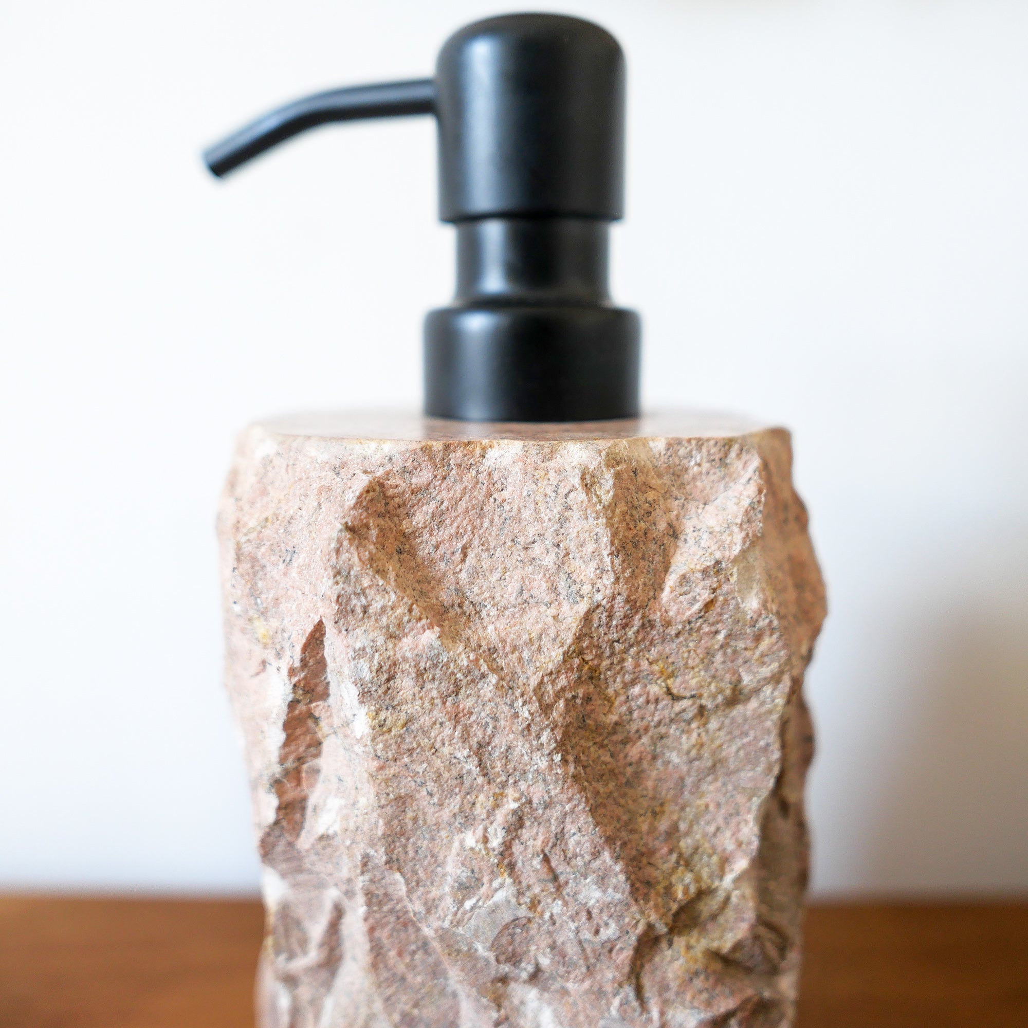 Marble bathroom accessories set pink rustic