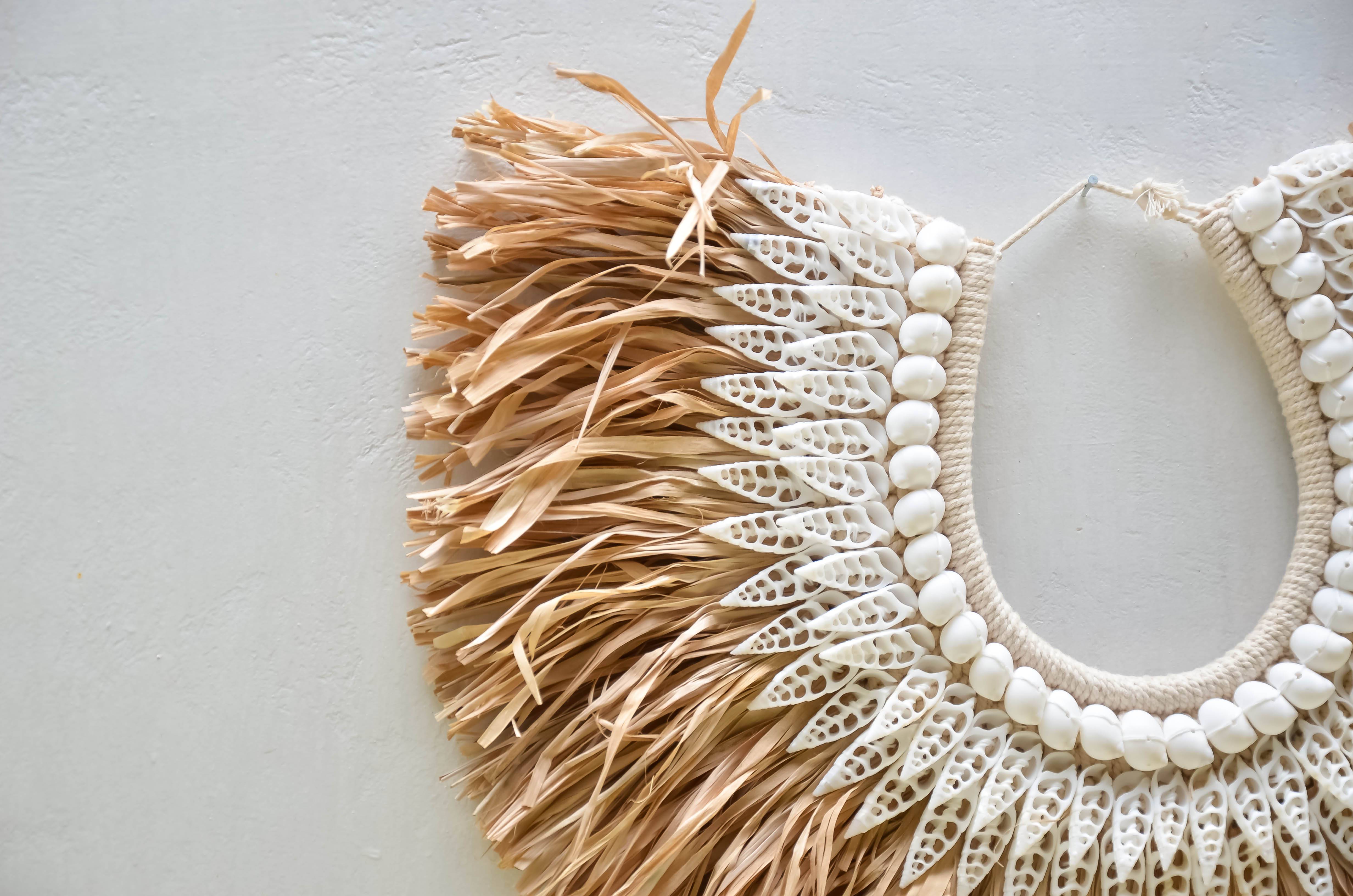 Seagrass shell necklace - Joglo Living