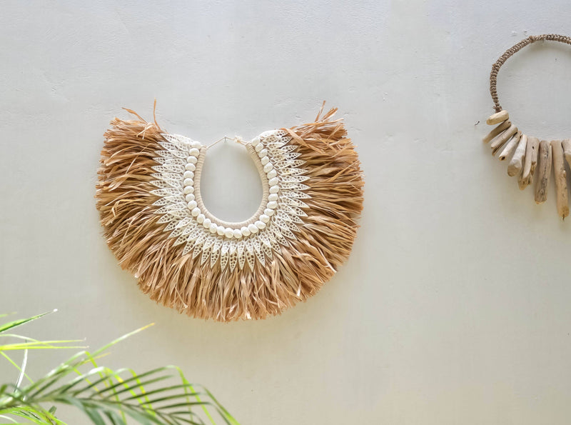 Seagrass shell necklace - Joglo Living