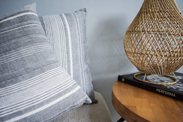SET OF 2 Hemp cotton cushion cover, organic hemp pillow cover - Joglo Living
