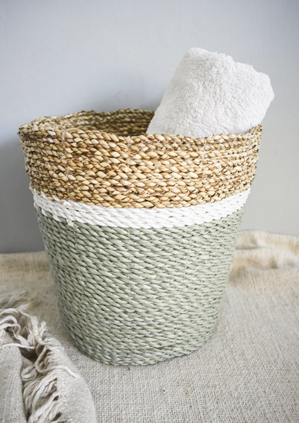 Seagrass basket mix colors - Joglo Living