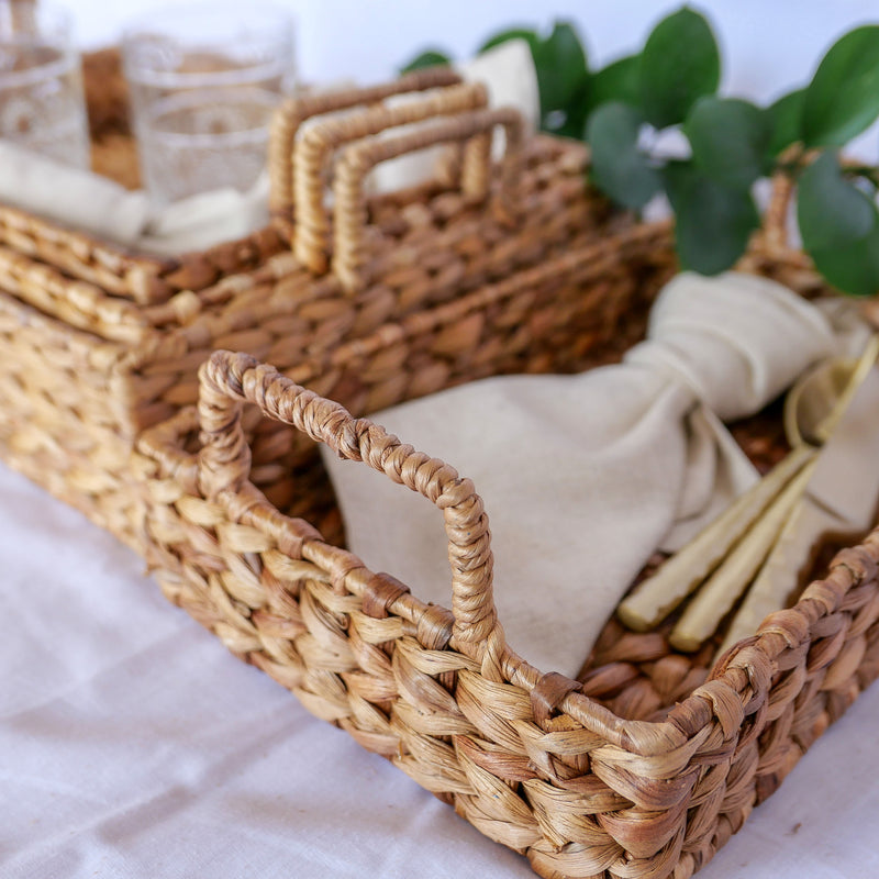 Serving tray with handles - set of 4